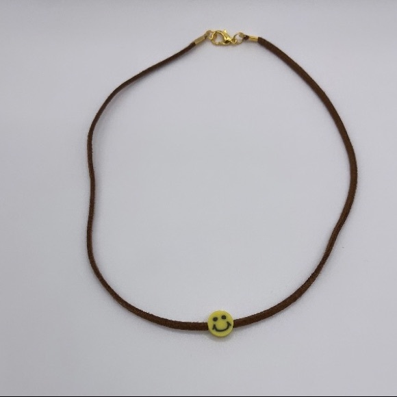 Trendy Y2K Inspired Faux Leather String Cord Necklace - Picture 6 of 6